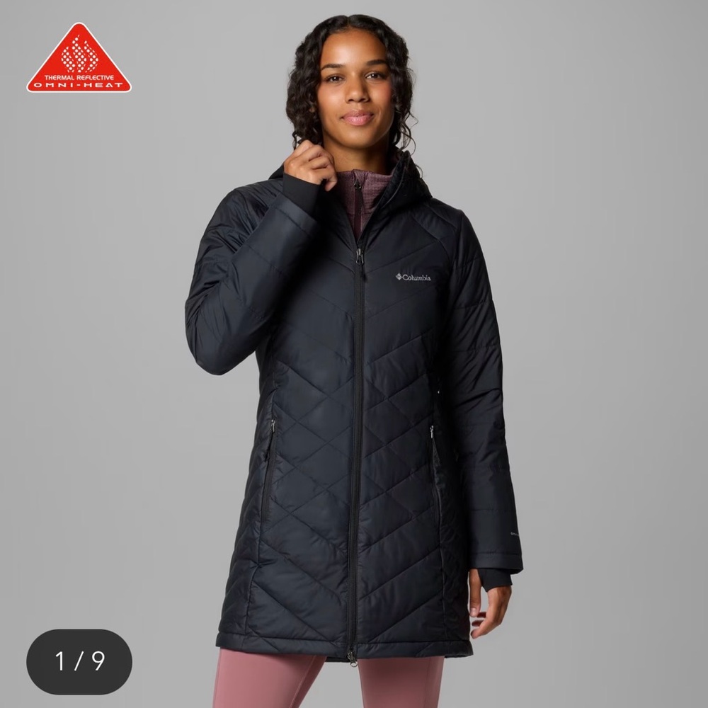 Columbia Black Quilted Insulated Long Puffer Coat